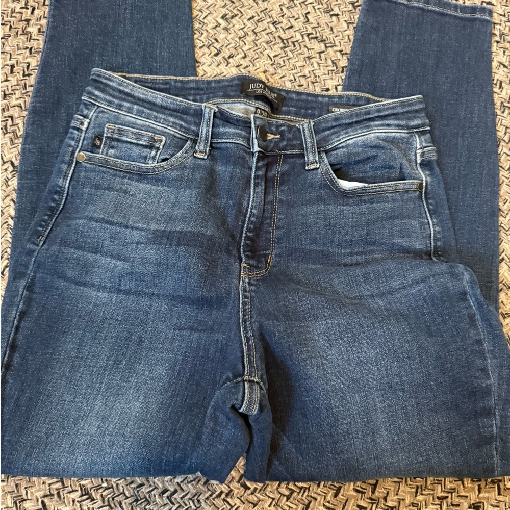 Judy Blue Indigo Skinny Jeans with Subtle Fading